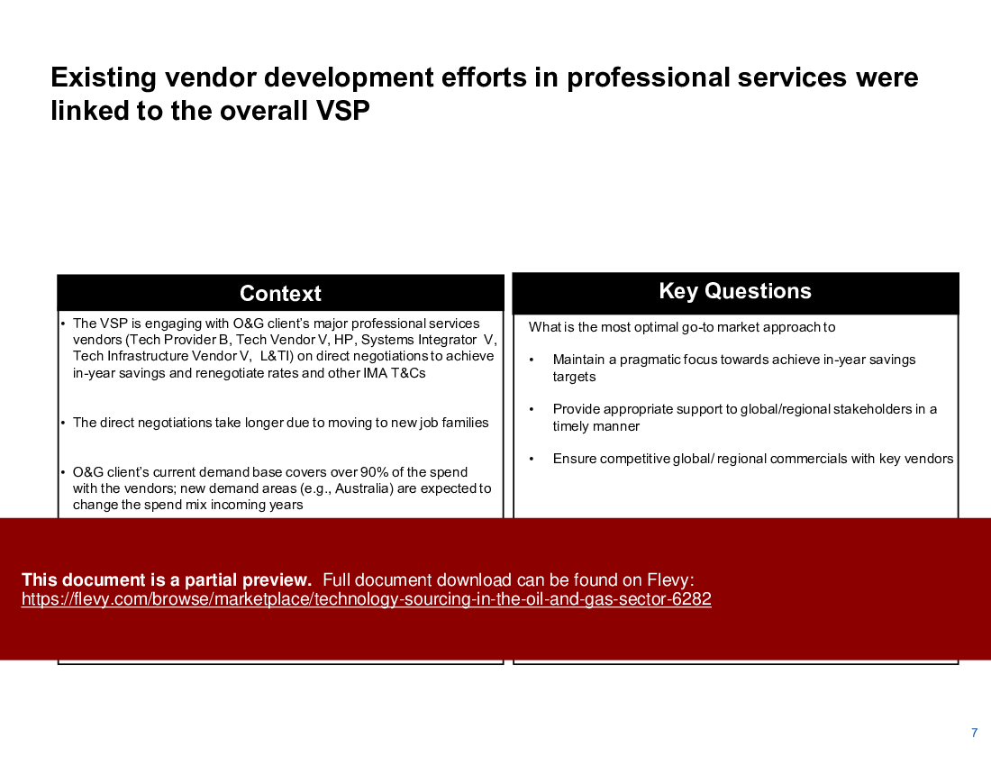 Technology Sourcing in the Oil and Gas Sector (15-slide PPT PowerPoint presentation (PPTX)) Preview Image