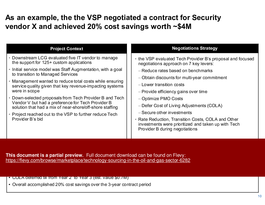 Technology Sourcing in the Oil and Gas Sector (15-slide PPT PowerPoint presentation slide deck (PPTX)) Preview Image