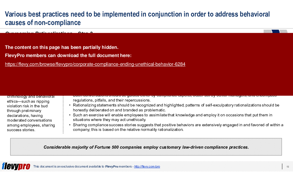 Corporate Compliance: Ending Unethical Behavior (21-slide PowerPoint presentation (PPTX)) Preview Image