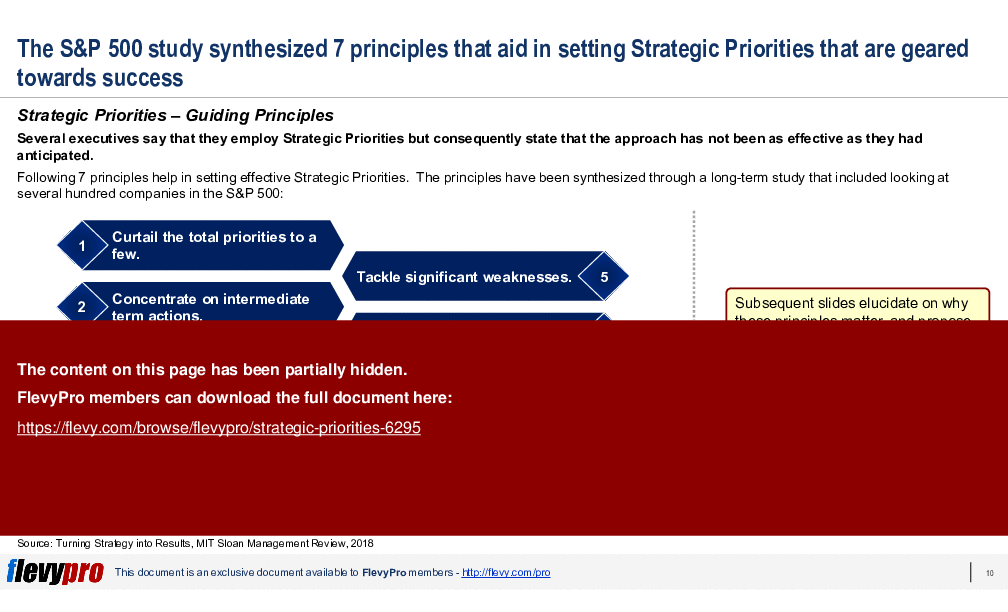 This is a partial preview of Strategic Priorities. Full document is 26 slides. 