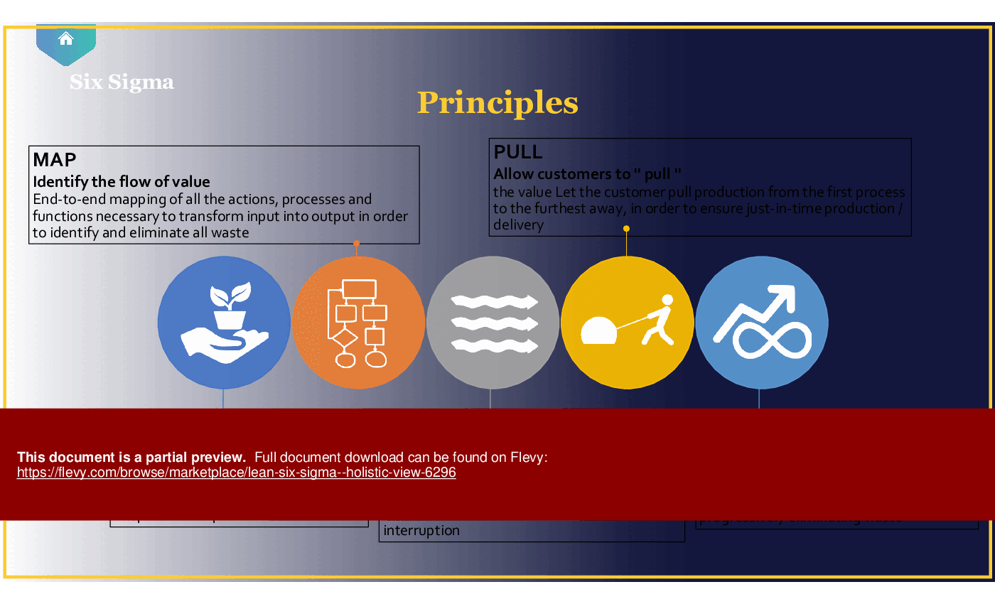 Lean Six Sigma - Holistic View (146-slide PPT PowerPoint presentation (PPTX)) Preview Image