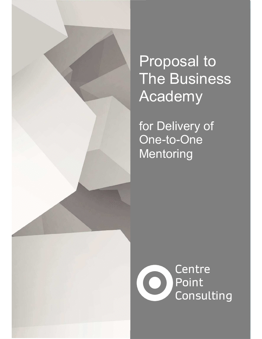 One-to-One Mentoring Proposal: Example and Template