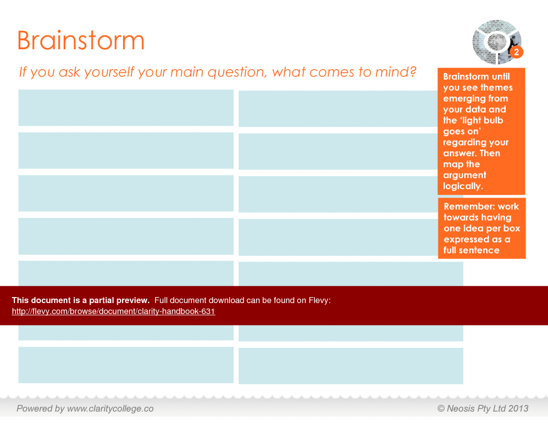 Clarity Handbook (28-slide PPT PowerPoint presentation (PPTX)) Preview Image
