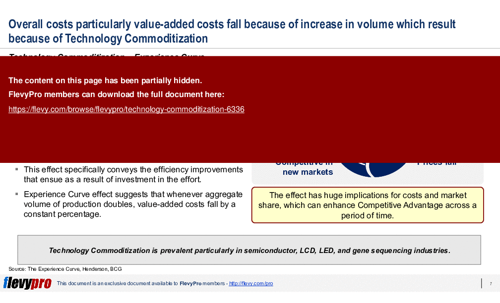 This is a partial preview of Technology Commoditization (25-slide PowerPoint presentation (PPTX)). Full document is 25 slides. 