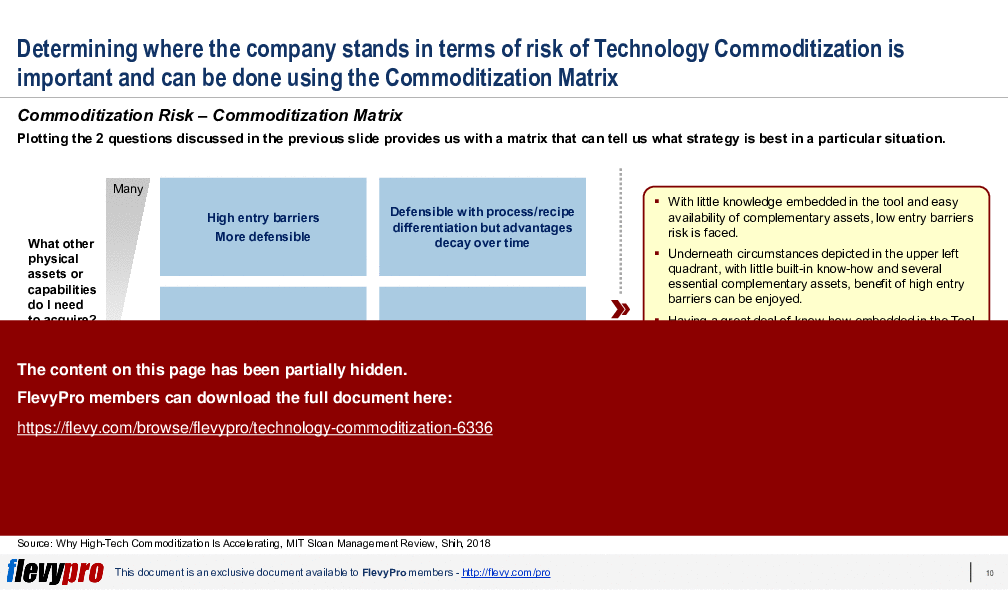 This is a partial preview of Technology Commoditization (25-slide PowerPoint presentation (PPTX)). Full document is 25 slides. 