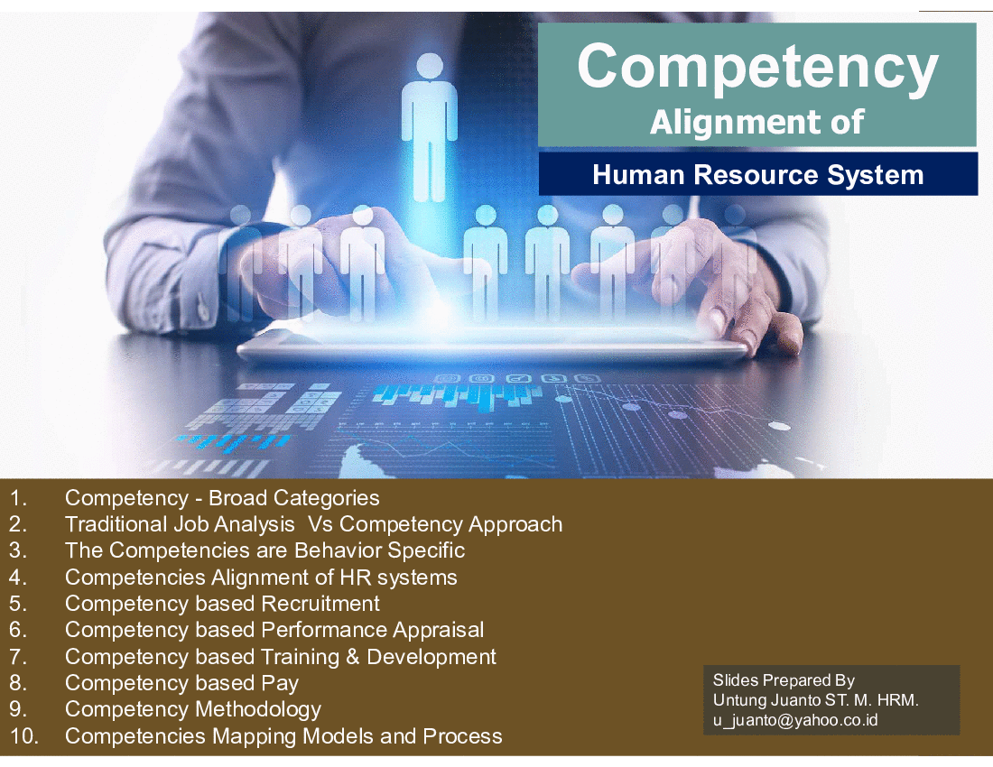 Competency Alignment of Human Resource System