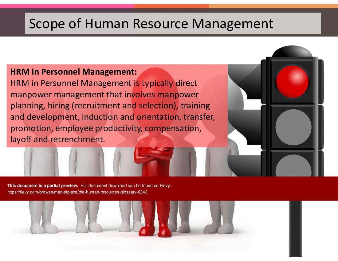 The Human Resources Glossary (140-slide PPT PowerPoint presentation (PPTX)) Preview Image
