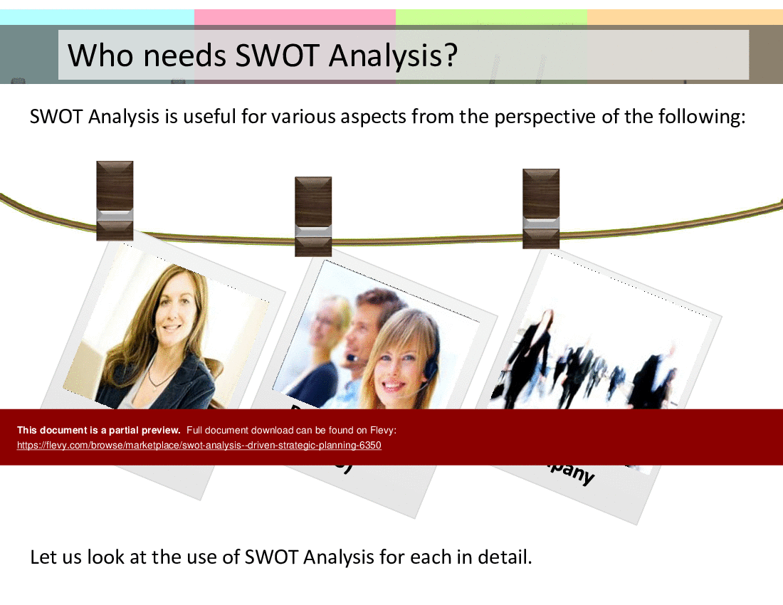 SWOT Analysis - Driven Strategic Planning () Preview Image