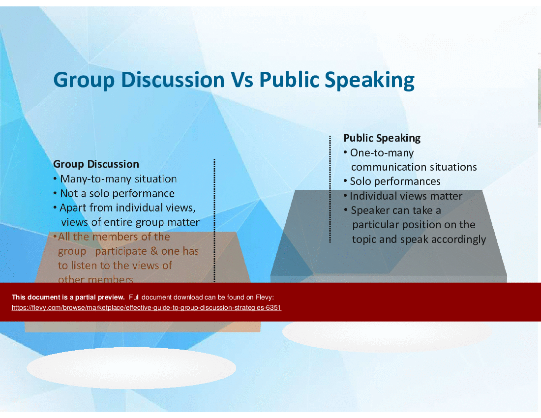 Effective Guide to  Group Discussion Strategies (36-slide PowerPoint presentation (PPTX)) Preview Image