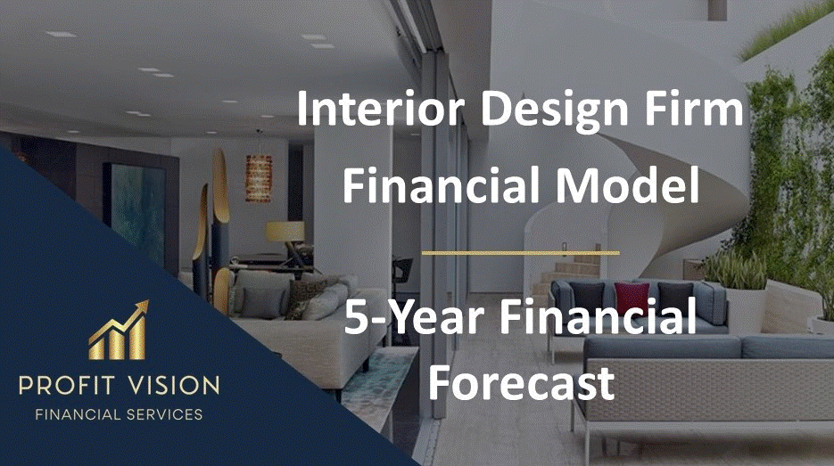 Interior Design Firm Financial Model - 5 Year Forecast (Excel template (XLSX)) Preview Image