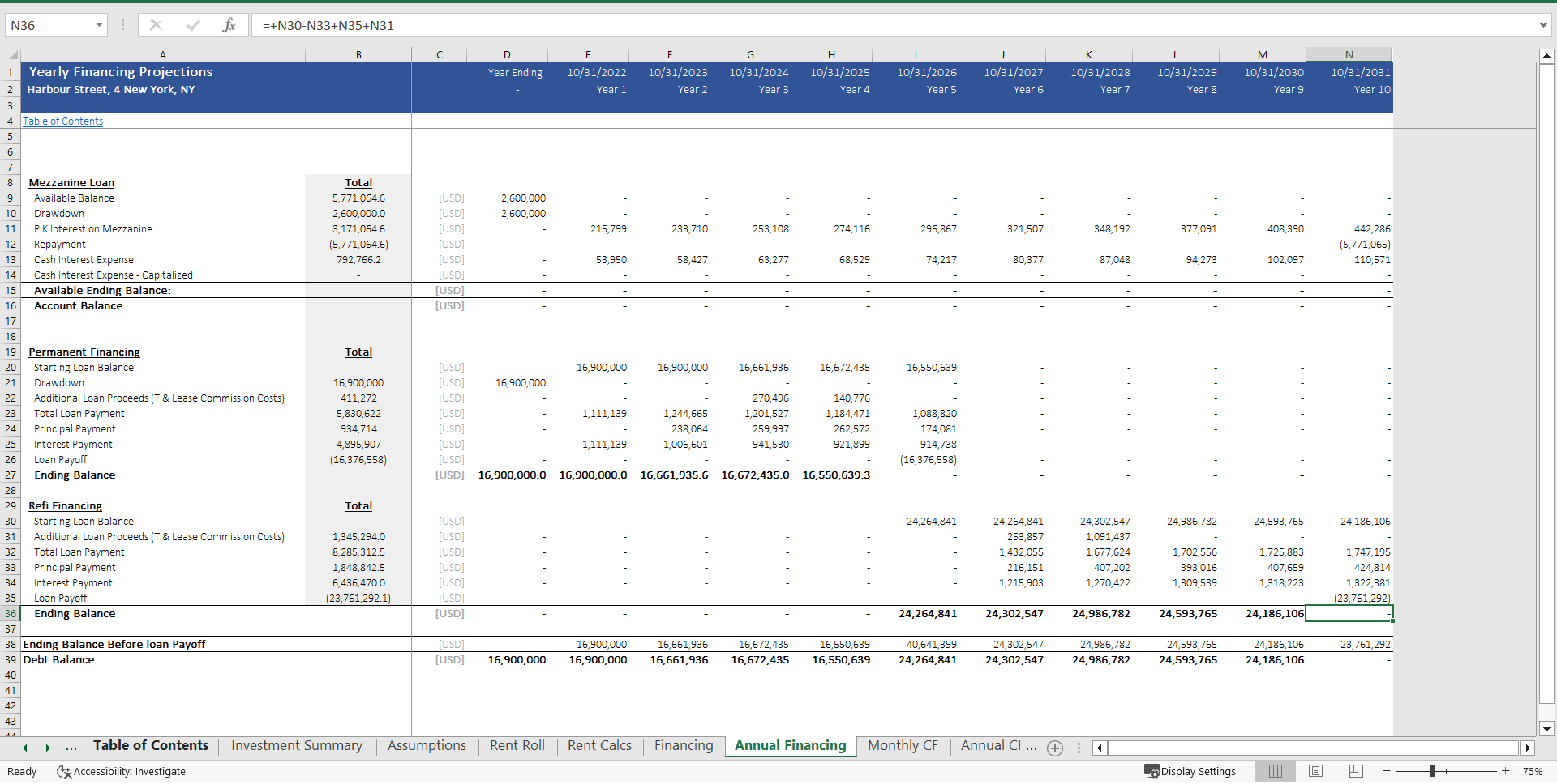 Real Estate - Industrial Acquisition Model (Excel template (XLSX)) Preview Image