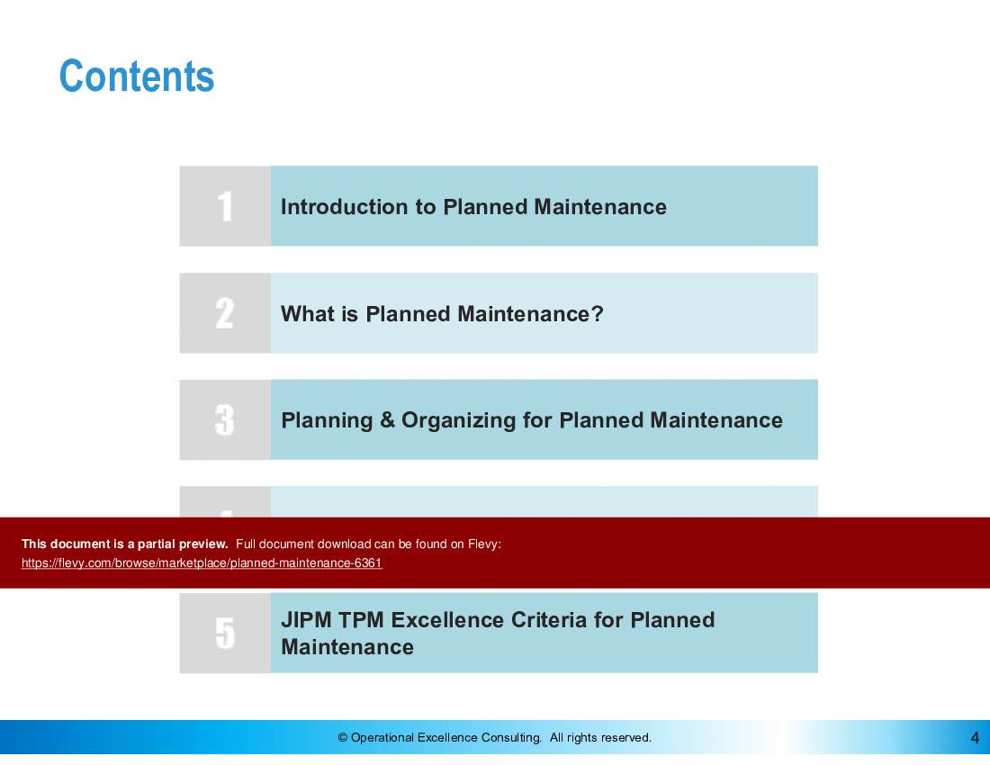 This is a partial preview of TPM: Planned Maintenance (102-slide PowerPoint presentation (PPTX)). Full document is 102 slides. 