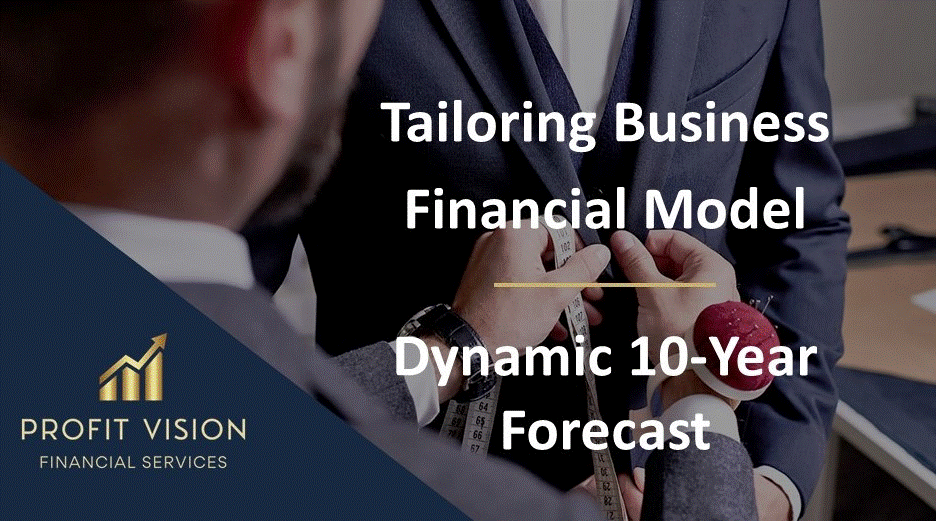 Tailoring Business - Dynamic 10 Year Financial Model (Excel template (XLSX)) Preview Image