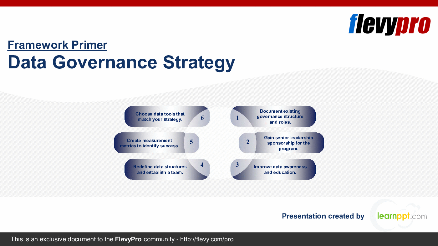 This is a partial preview of Data Governance Strategy (23-slide PowerPoint presentation (PPTX)). Full document is 23 slides. 