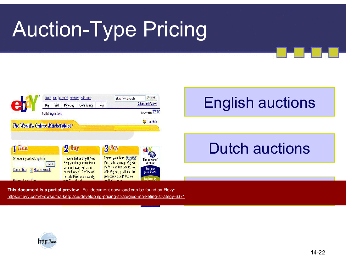 Developing Pricing Strategies (Marketing Strategy) (34-slide PPT PowerPoint presentation (PPT)) Preview Image