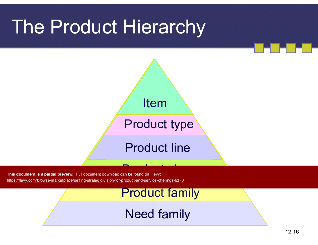 Setting Strategic Vision for Product & Service Offerings (62-slide PowerPoint presentation (PPT)) Preview Image