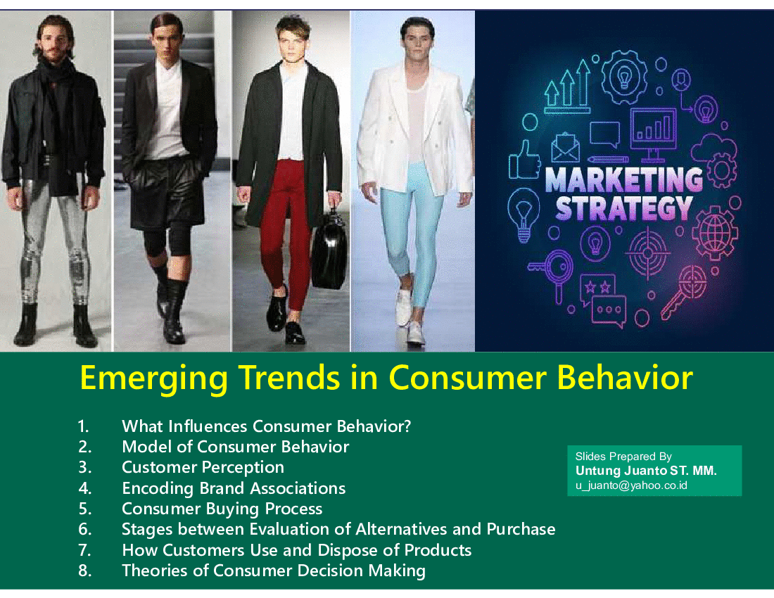 marketing strategy consumer behavior presentation