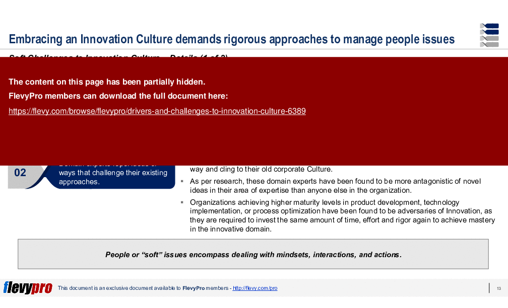 Drivers & Challenges to Innovation Culture (28-slide PPT PowerPoint presentation (PPTX)) Preview Image