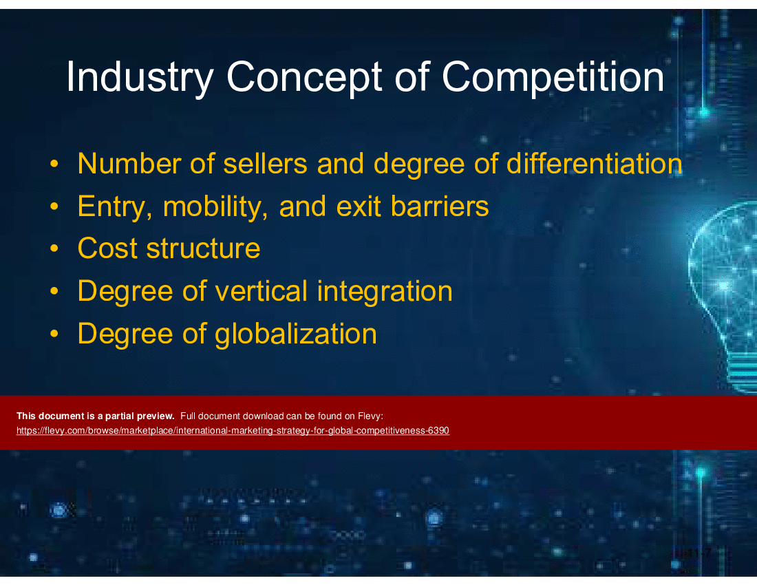 International Marketing Strategy for Global Competitiveness (45-slide PPT PowerPoint presentation (PPT)) Preview Image