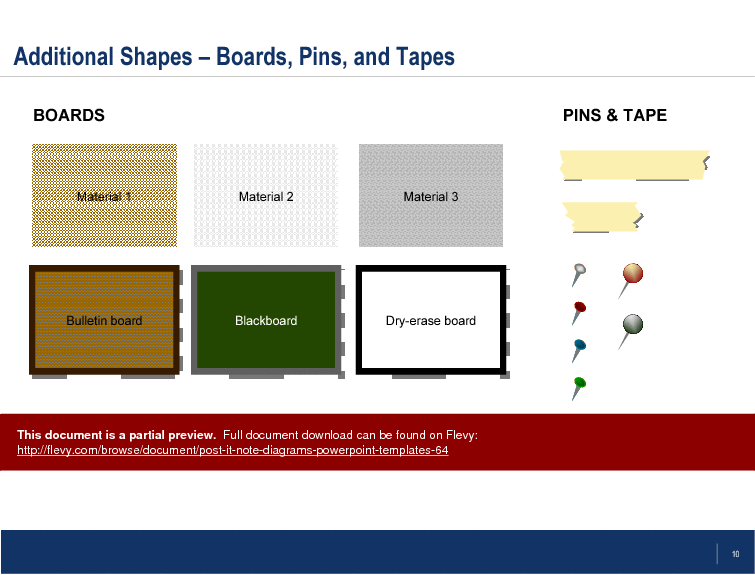 This is a partial preview of Post-It Note Diagrams PowerPoint Templates. Full document is 10 slides. 