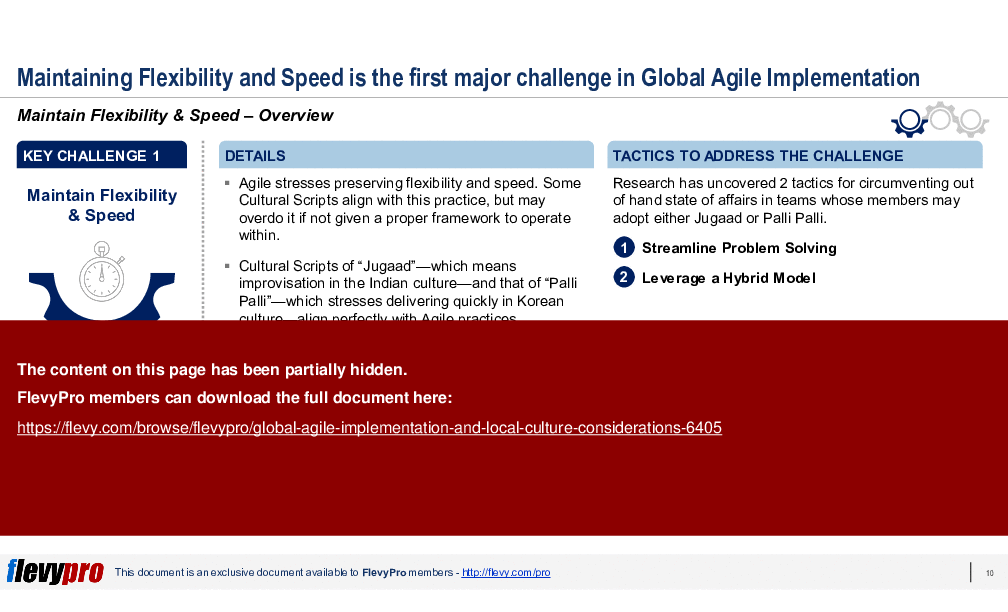 Global Agile Implementation and Local Culture Considerations (27-slide PPT PowerPoint presentation (PPTX)) Preview Image