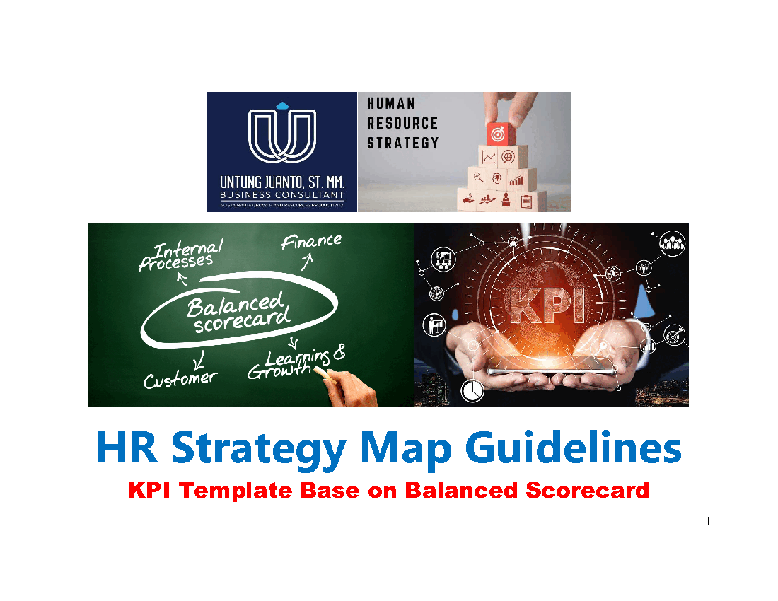 HR Strategy Map Guidelines (20-page Word document) Preview Image