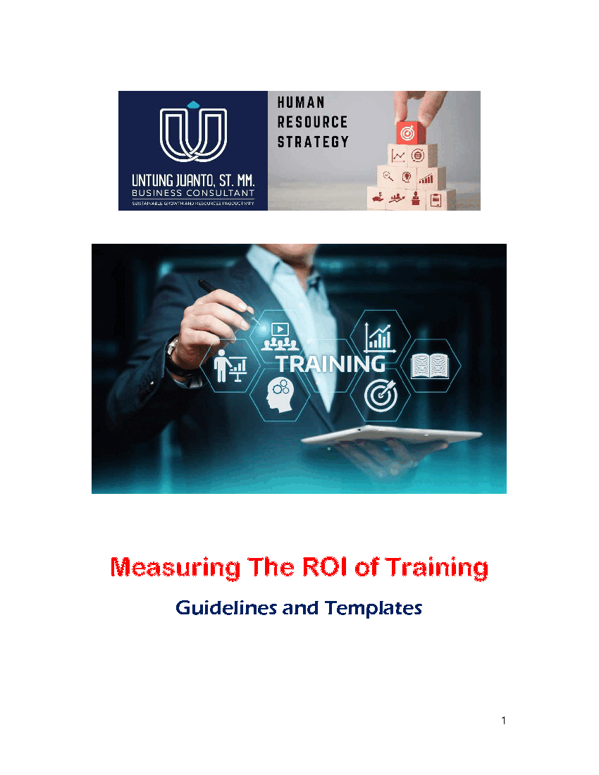 Measuring the ROI of Training (Guidelines & Templates)