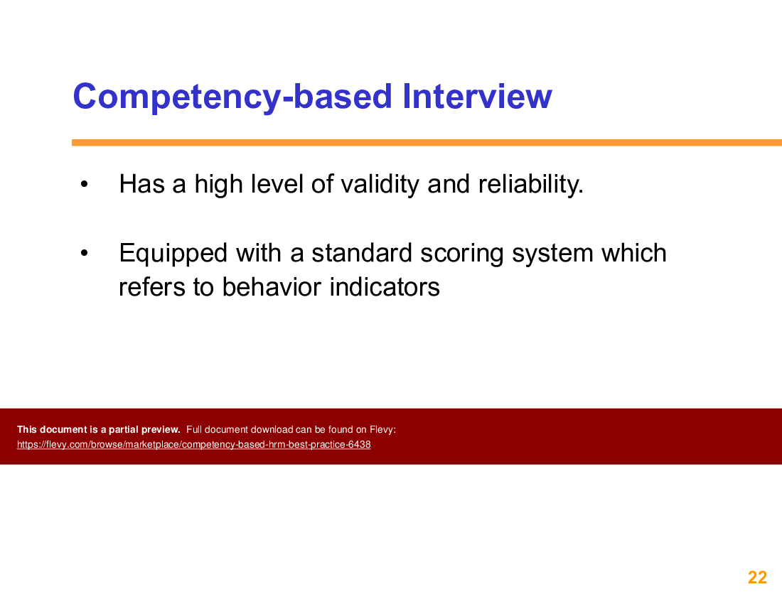 Competency Based HRM Best Practice (53-slide PowerPoint presentation (PPTX)) Preview Image