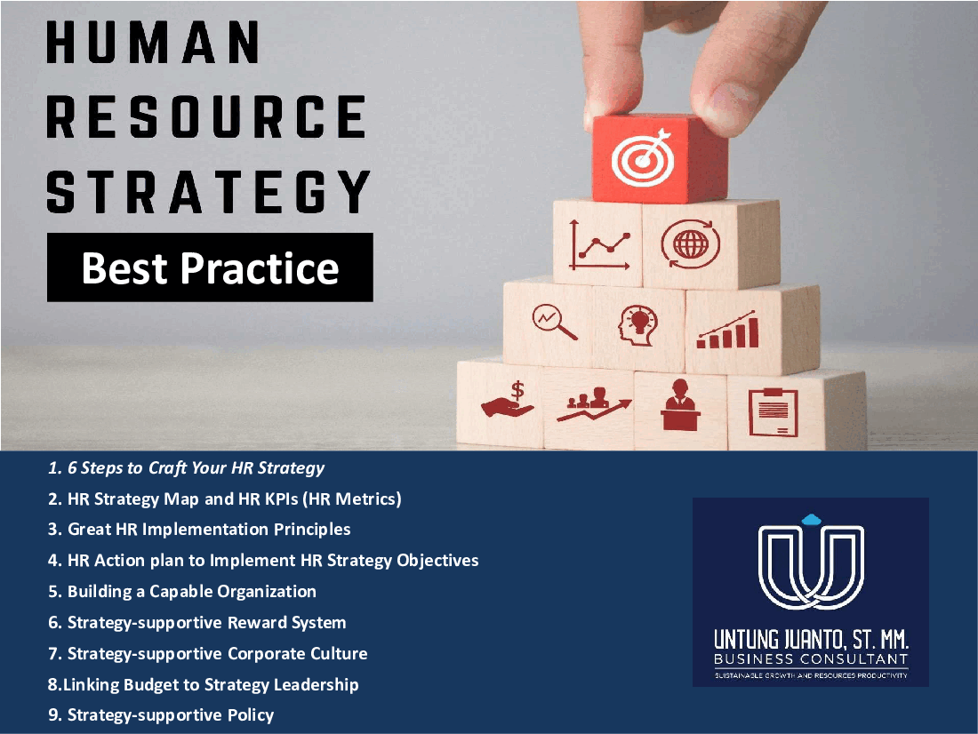 Human Resource Strategy Best Practice (43-slide PowerPoint presentation (PPTX)) Preview Image