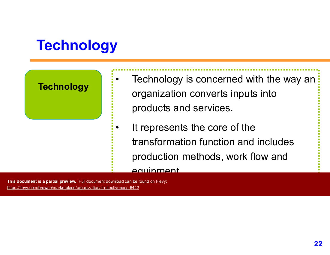 Organizational Effectiveness (61-slide PPT PowerPoint presentation (PPTX)) Preview Image