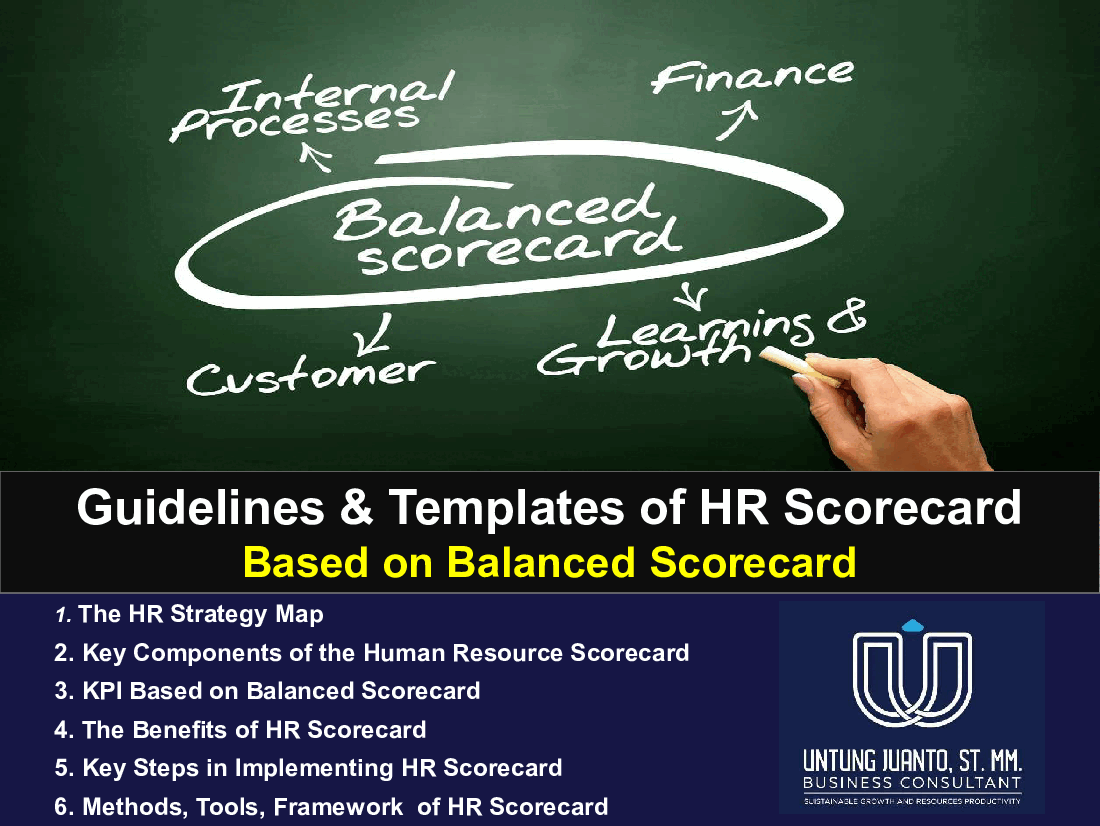 Guidelines & Templates of HR Scorecard Based on BSC (24-slide PPT PowerPoint presentation (PPTX)) Preview Image