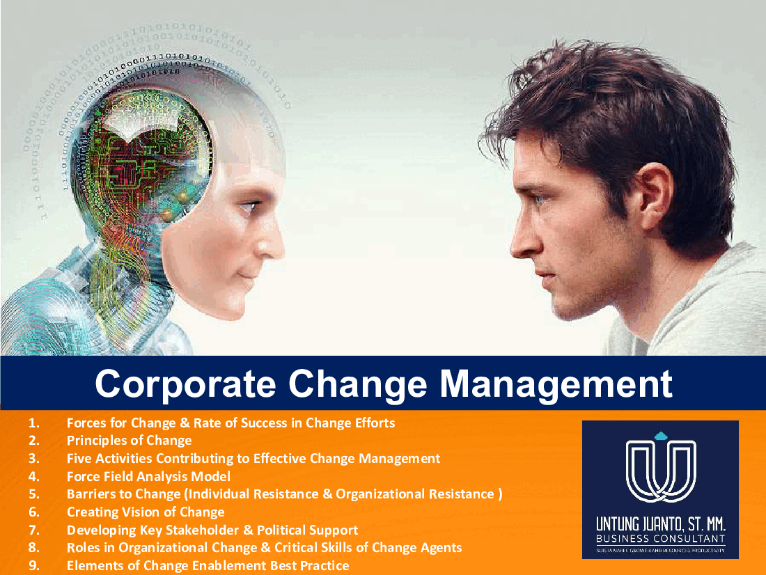 Corporate Change Management (45-slide PPT PowerPoint presentation (PPTX)) Preview Image