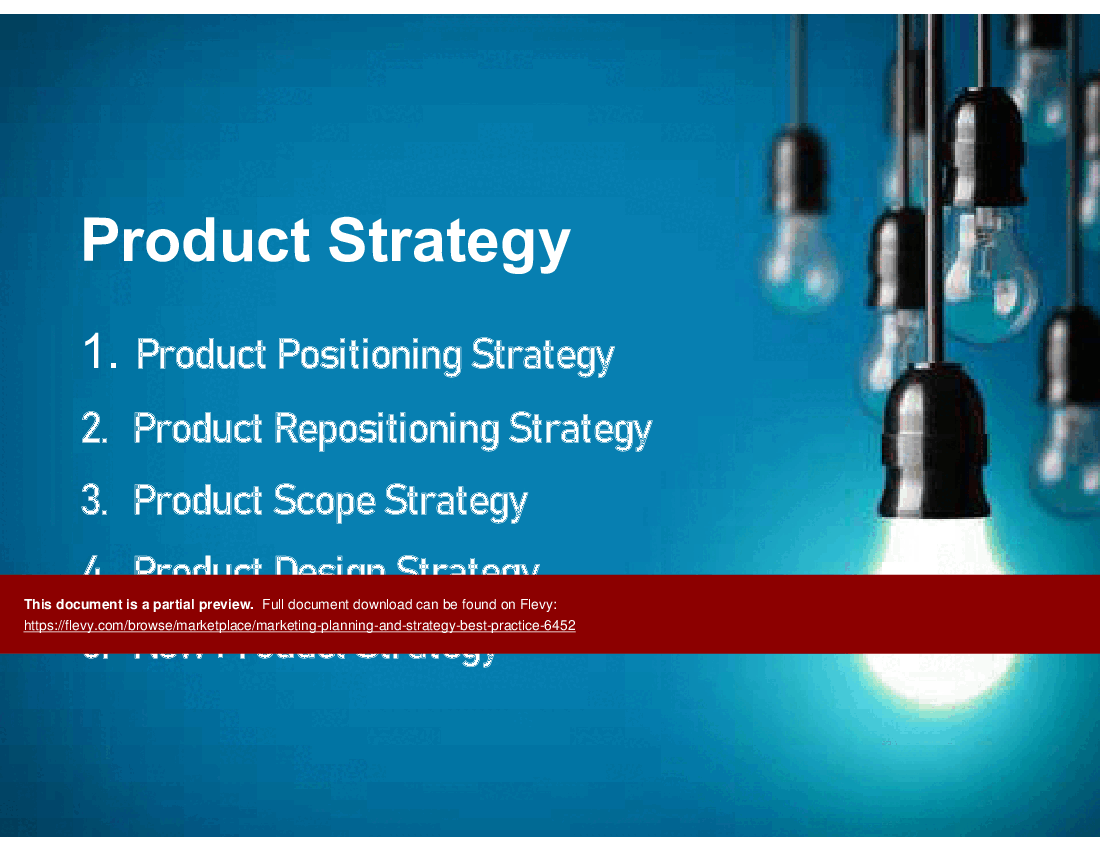 Marketing Planning & Strategy Best Practice (67-slide PPT PowerPoint presentation (PPTX)) Preview Image