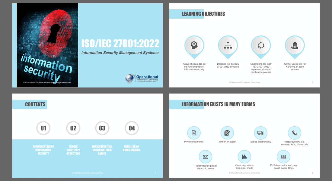 ISO/IEC 27001:2022 (ISMS) Awareness Training (78-slide PPT PowerPoint presentation (PPTX)) Preview Image