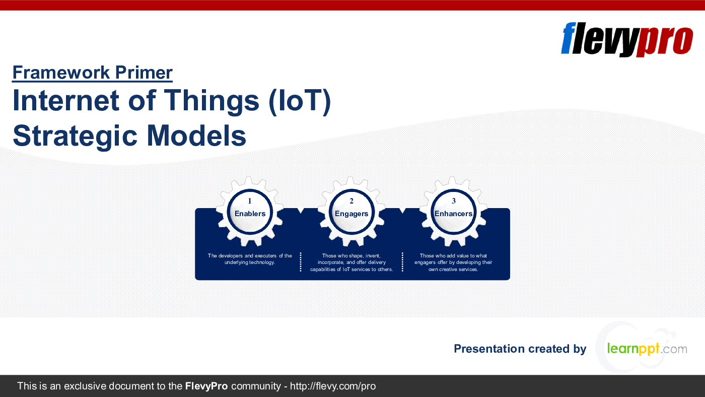 Internet of Things (IoT) Strategic Models (29-slide PPT PowerPoint presentation (PPTX)) Preview Image