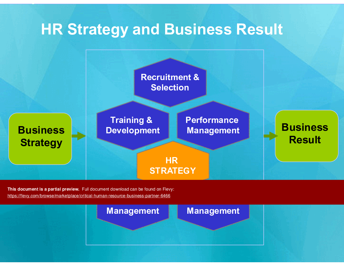 Critical Human Resource Business Partner (72-slide PPT PowerPoint presentation (PPTX)) Preview Image