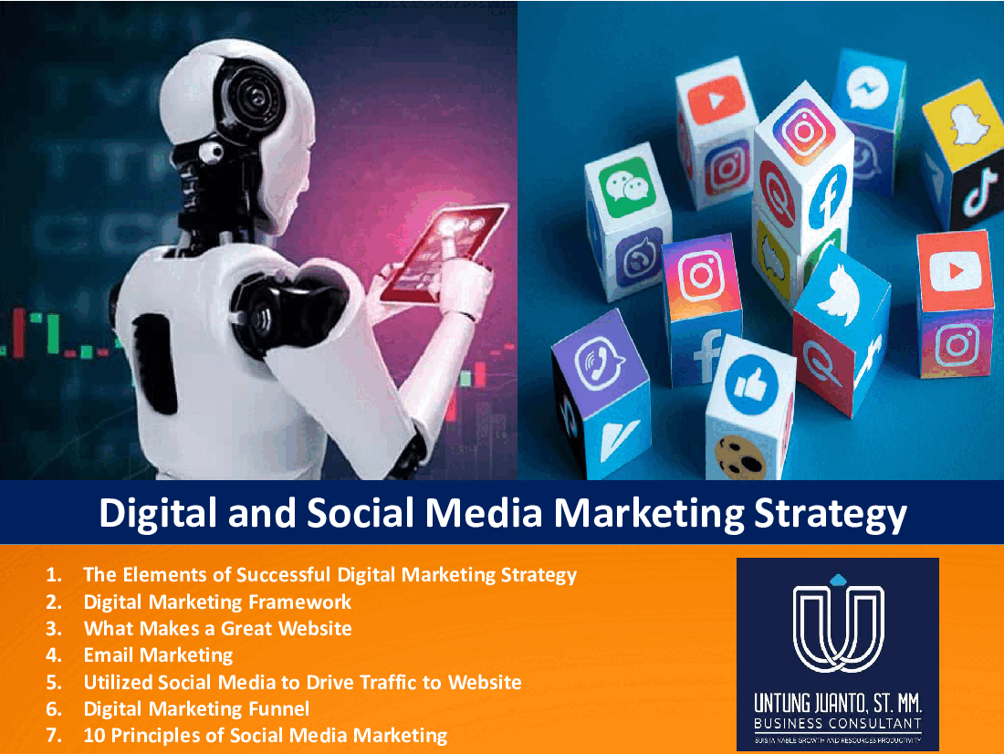 Digital and Social Media Marketing Strategy (35-slide PPT PowerPoint presentation (PPTX)) Preview Image