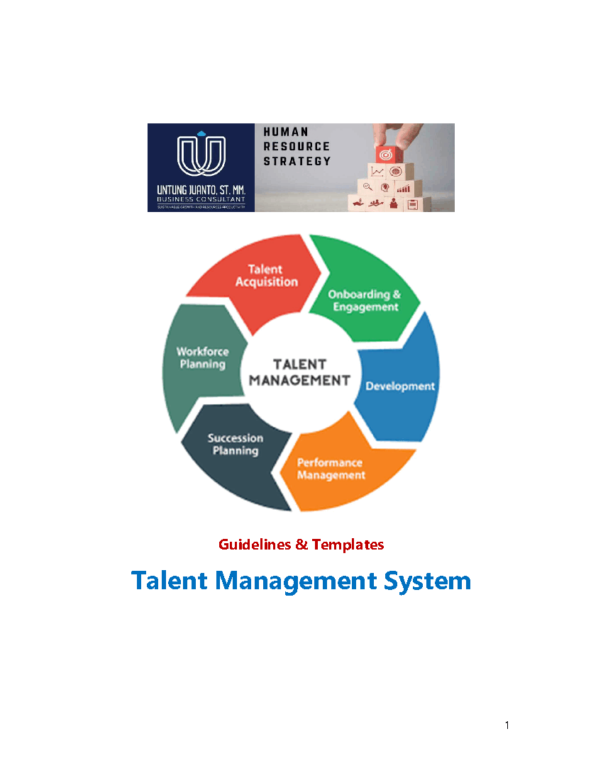 Talent Management - Guidelines and Templates