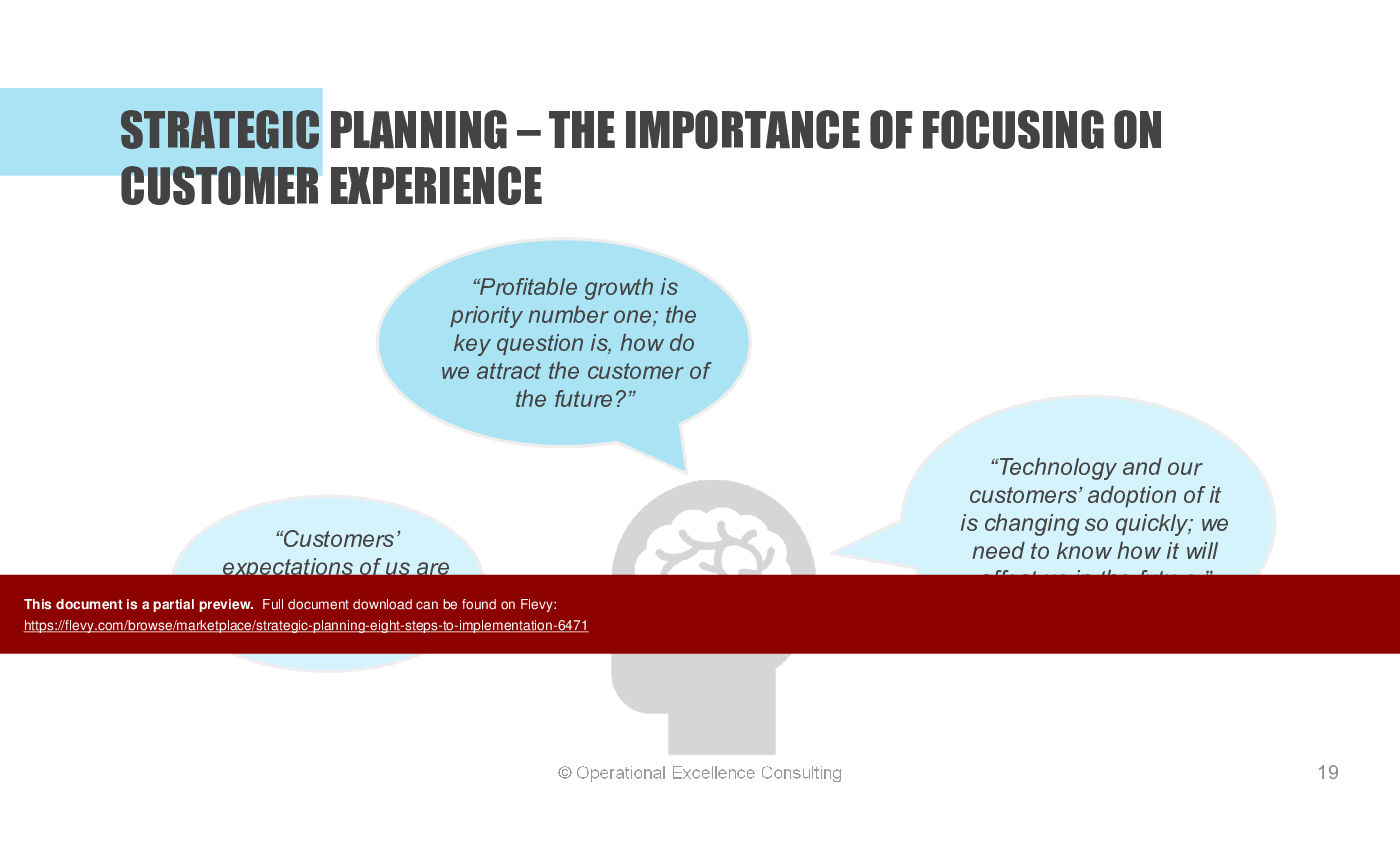 Strategic Planning: Eight Steps to Implementation (192-slide PPT PowerPoint presentation (PPTX)) Preview Image