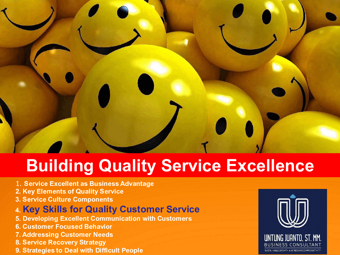 This is a partial preview of Building Quality Service Excellence (60-slide PowerPoint presentation (PPTX)). Full document is 60 slides. 