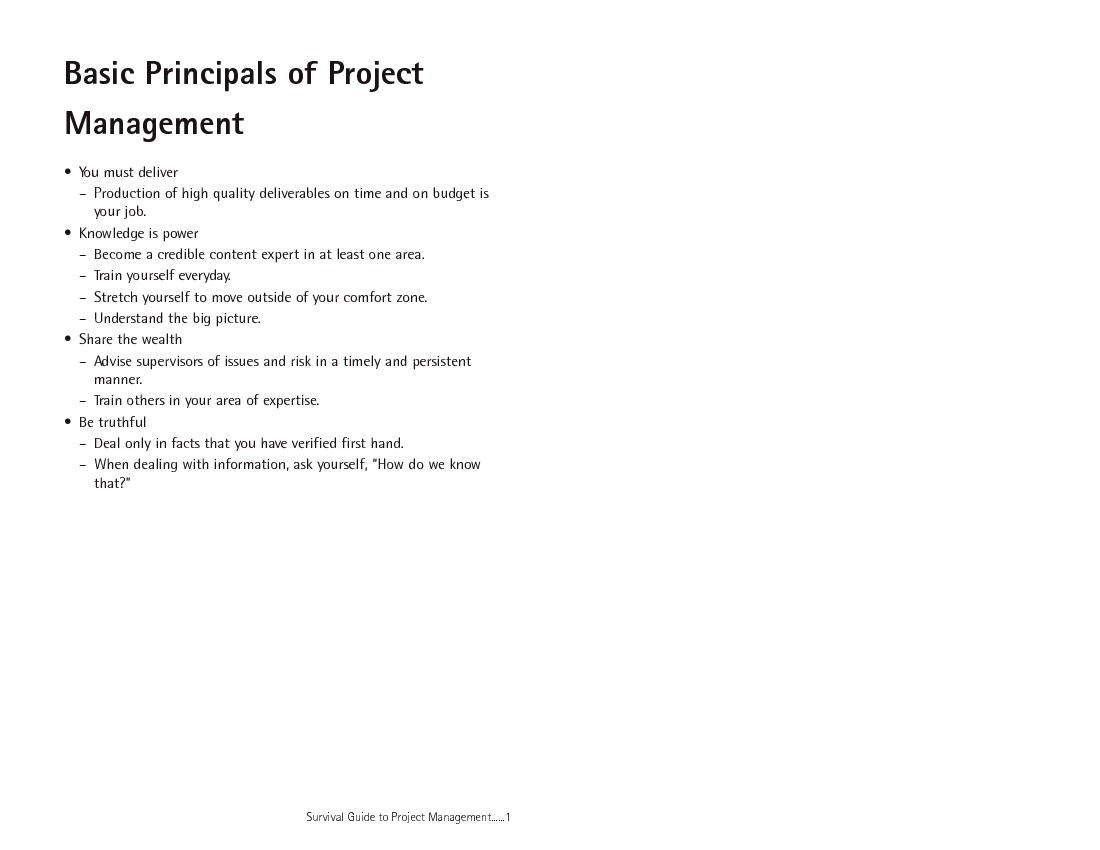 Consulting Project Management Survival Guide (24-page PDF document) Preview Image