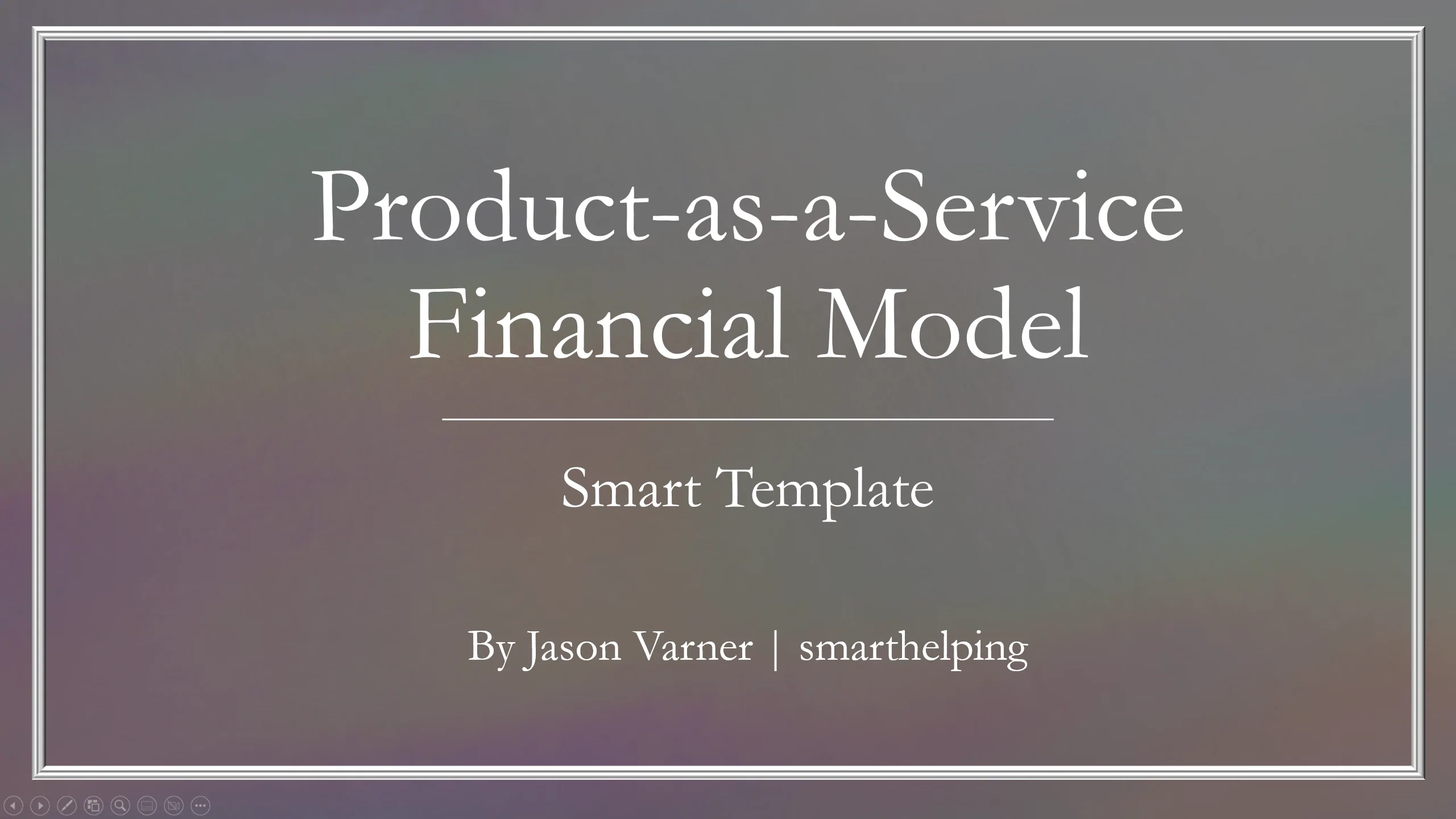 Product-as-a-Service Financial Model