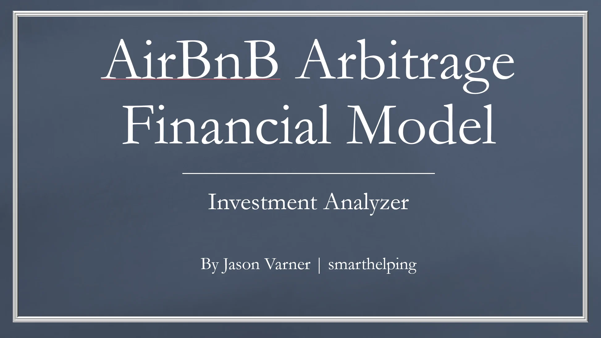 Airbnb Arbitrage Financial Model: Up to 100 Properties (Excel workbook (XLSX)) Preview Image
