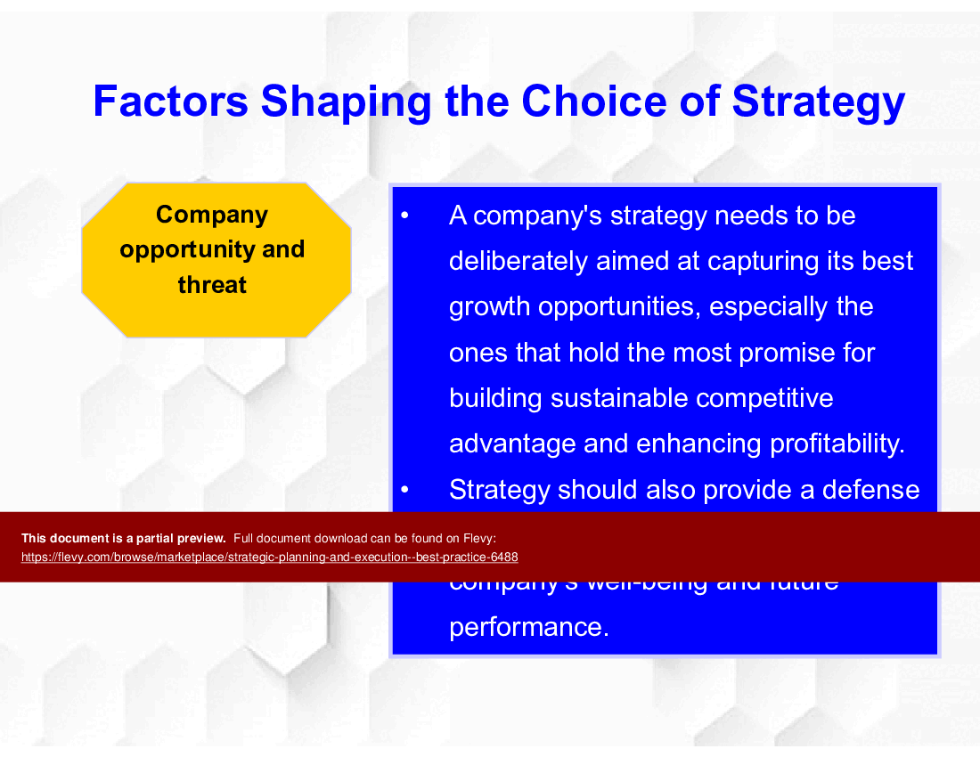 Strategic Planning and Execution - Best Practice (55-slide PPT PowerPoint presentation (PPTX)) Preview Image