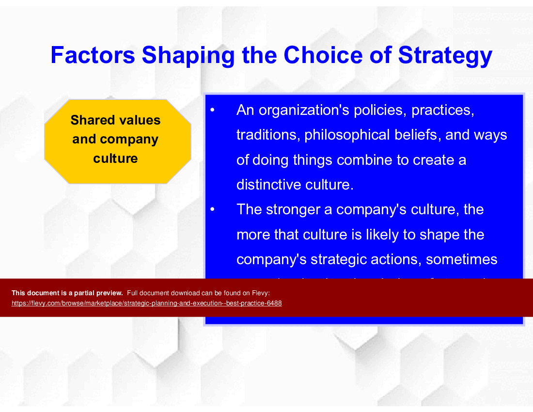 Strategic Planning and Execution - Best Practice (55-slide PPT PowerPoint presentation (PPTX)) Preview Image