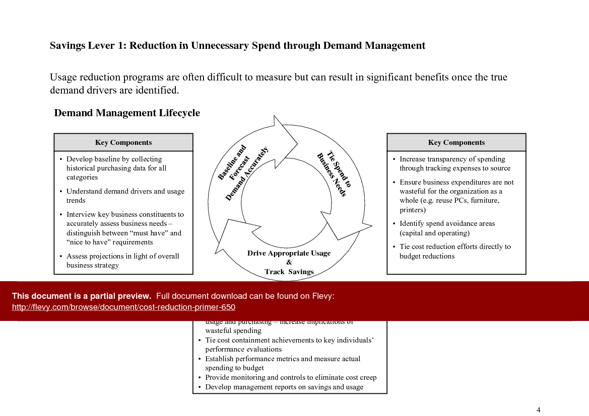 Cost Reduction Primer (60-page PDF document) Preview Image