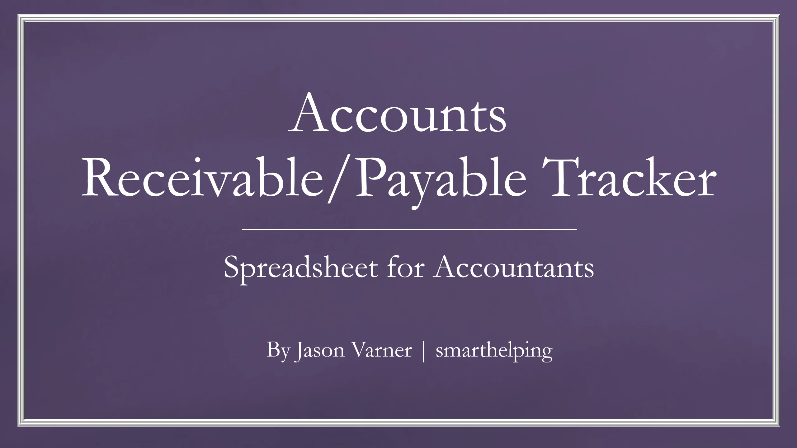Accounts Receivable and Payable Tracker