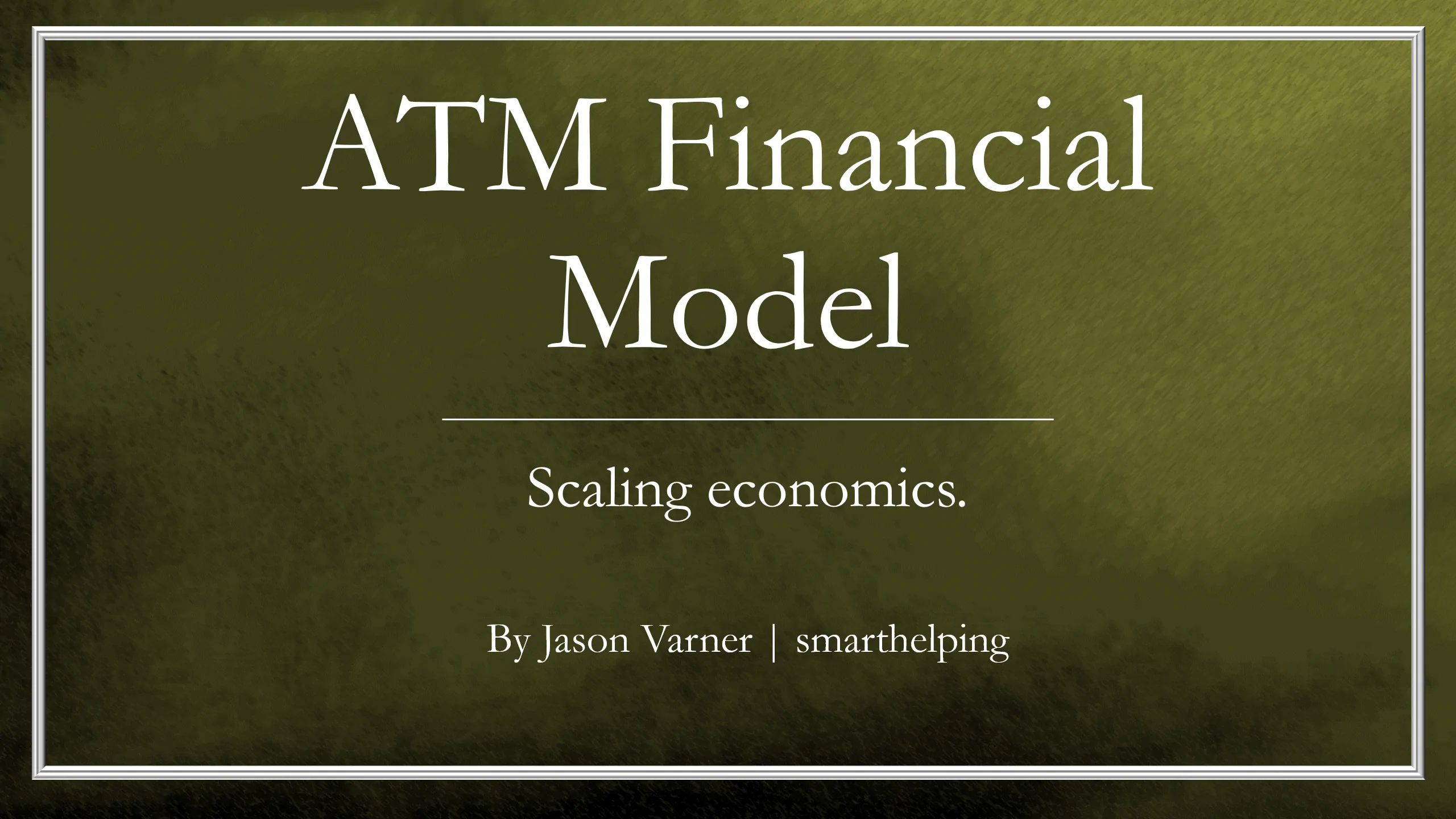 ATM Machine Financial Model: 10 Year
