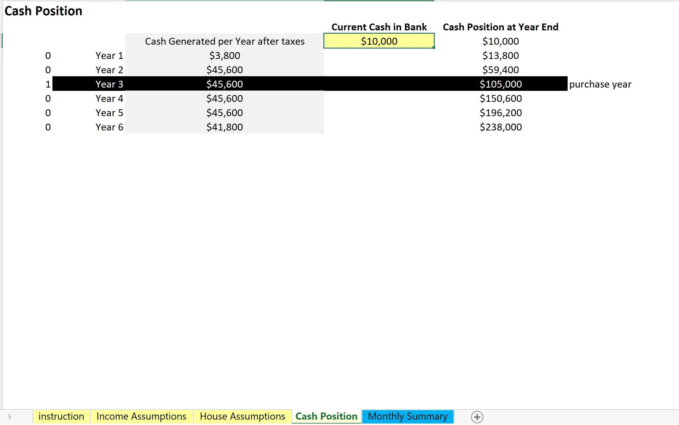 Home Savings Planner Template (Excel template (XLSX)) Preview Image