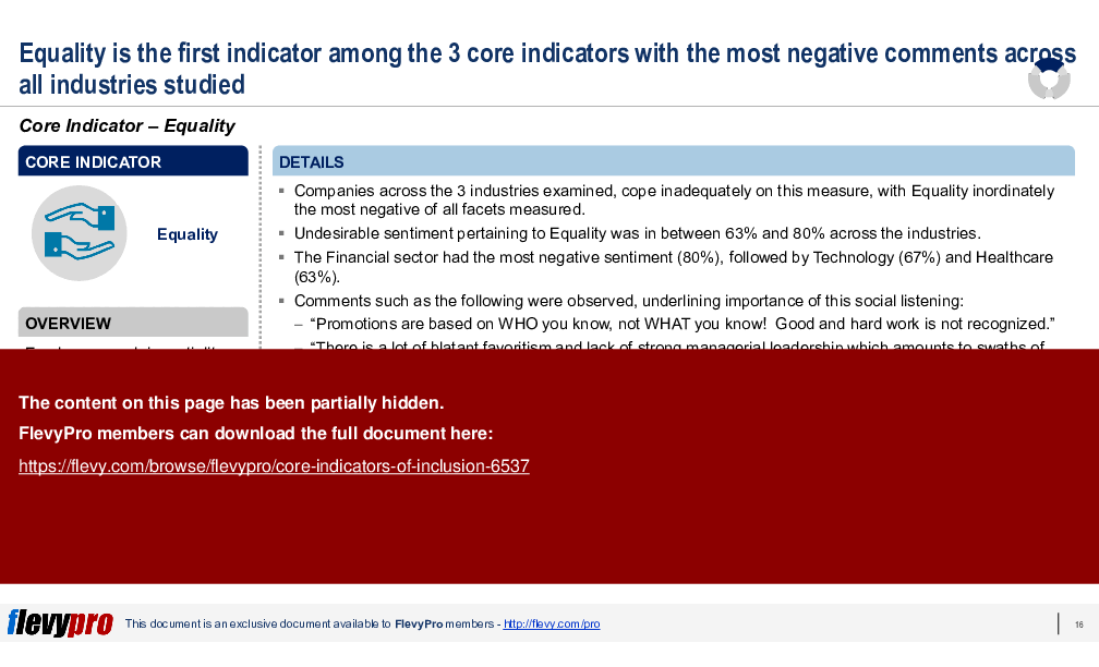 Core Indicators of Inclusion (25-slide PPT PowerPoint presentation (PPTX)) Preview Image